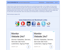 Tablet Screenshot of hidemefast.net